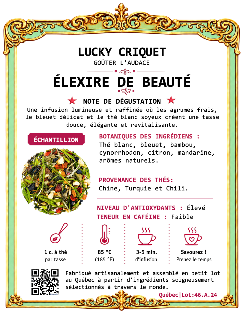 ÉLEXIRE DE BEAUTÉ