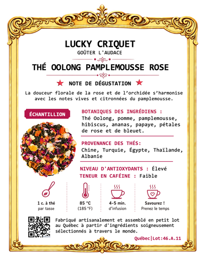 THÉ OOLONG PAMPLEMOUSSE ROSE