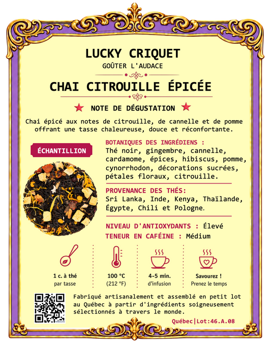 CHAI CITROUILLE ÉPICÉE