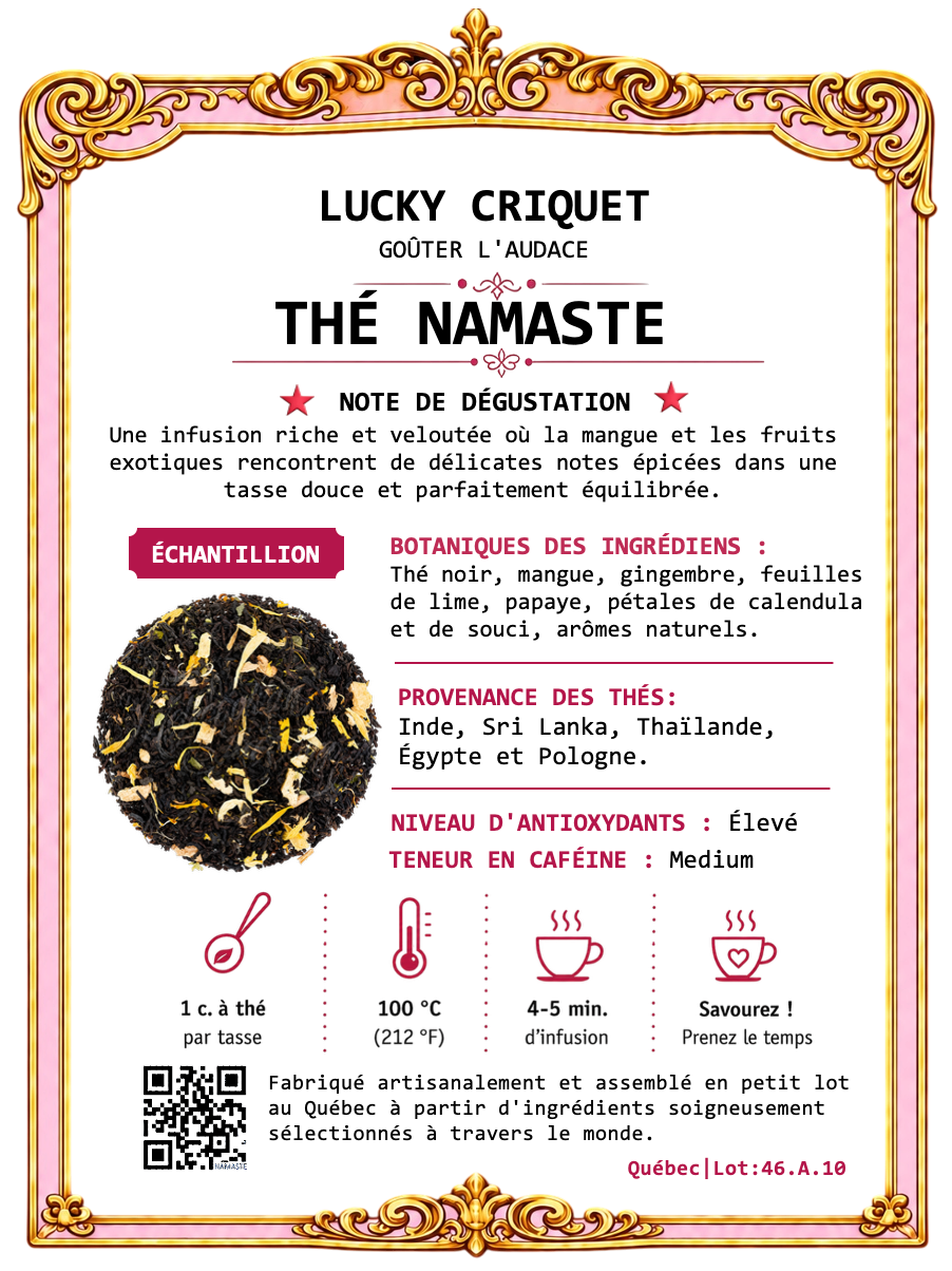 THÉ NAMASTE