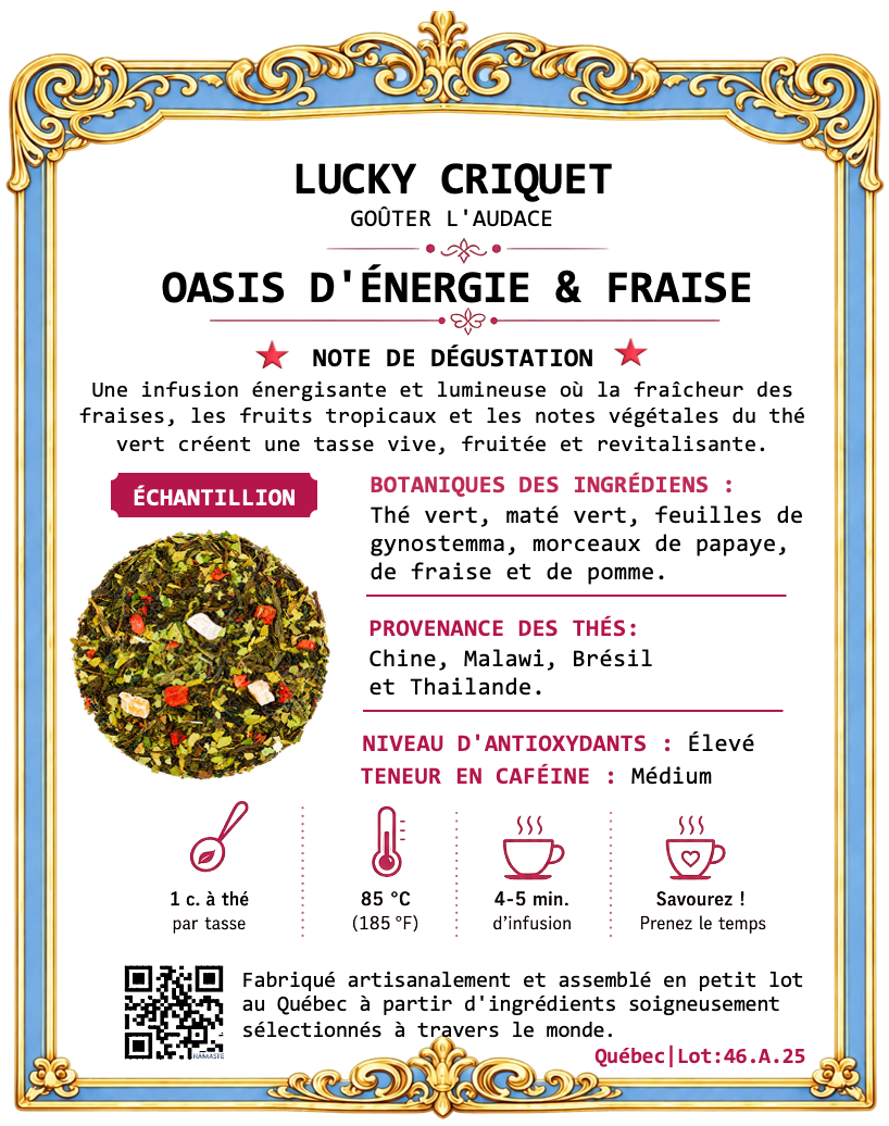 OASIS D'ÉNERGIE & FRAISE