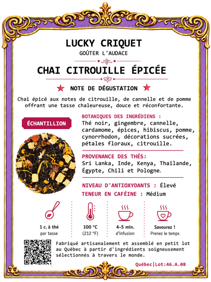 CHAI CITROUILLE ÉPICÉE